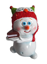 Deko Schneemann Eulenmütze