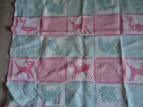 Ddr babydecke tiere - ddr, babydecke,
