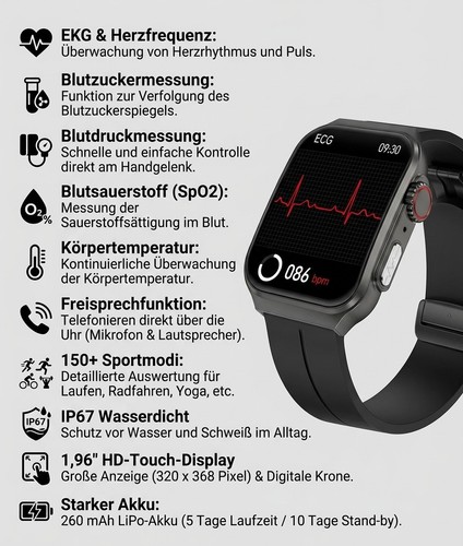 Medicals uhr mit - uhr,