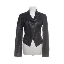 Fornarina, Bikerjacke, Damen, Größe: M, Schwarz, Polyester/Leder, Einfarbig -vaR