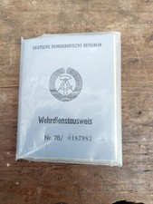 DDR NVA Wehrdienstausweis mit