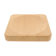 Zahlteller Geldteller Kassierteller Zahlschale mit Mulde eckig 20 x 20 cm Buche