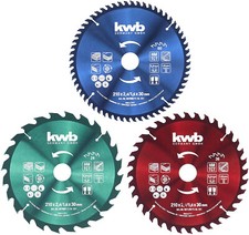 KWB Hartmetall Kreissägeblatt 250 x 30/25/16 mm (auswählen) 40/60/80 HM Zähne
