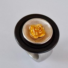 Rosehead in solid silver /