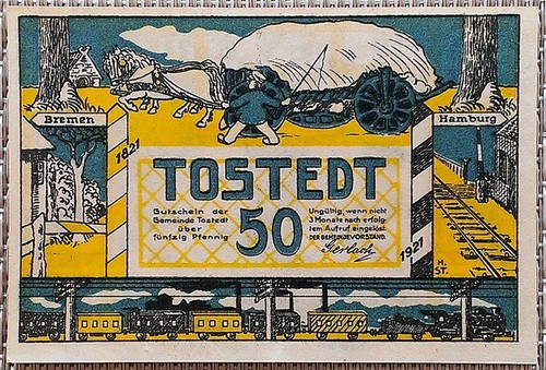 Notgeld pfennig tostedt - notgeld:,