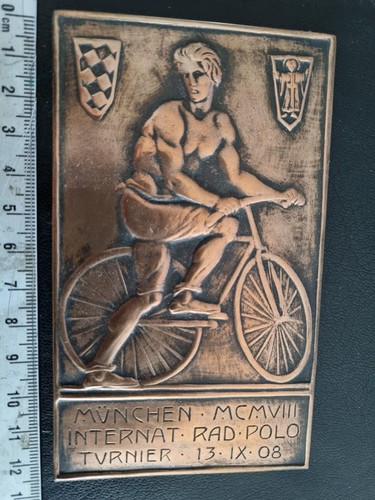 München 1908 bronzeplakette - 1908,