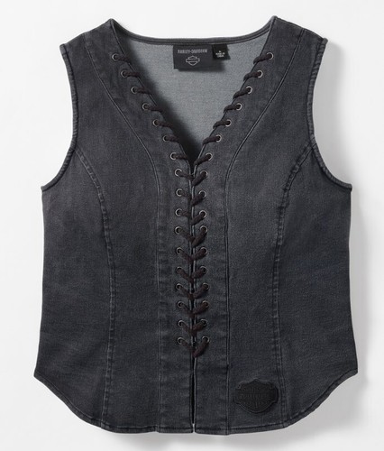 Harley davidson lace vest - lace, up