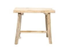 mgc24 Hocker aus Teakholz rechteckig 40,5 x 20,5 x 38,5cm