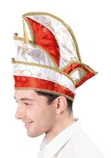XPAR 4380106 Komiteemütze Mütze Kappe rot weiß Unisex Karneval Fasching Zubehör