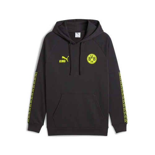 Puma bvb king hoodie grau - puma,