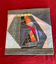 Dekokissen Kissenbezug Patchwork 38x38 cm Hotelverschluss, eigene Näharbeit