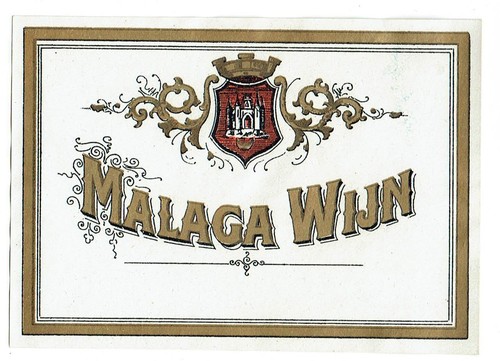 Vintage weinetikett malaga - vintage,