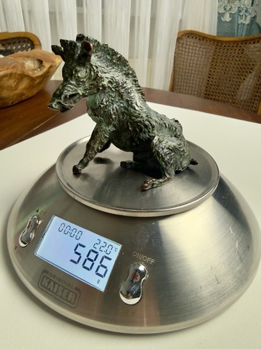 Vintage bronze wildschwein - vintage,