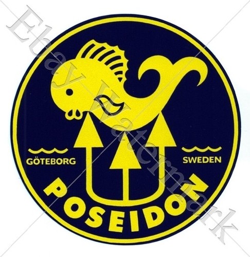 Poseidon scuba tank - scuba, decal