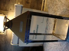 1x Laterne für Kerzen,circa 44 cm hoch ohne Griff gemessen,