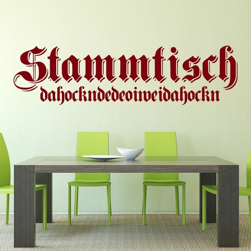 Wandtattoo stammtisch bayrisch - stammtisch,