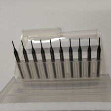 10 vhm fräser 0,80 mm gebraucht spiralverzahnt fräsen cnc  cfk Gfk Plexyglas 