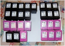 28 leere Original HP Tinten-/ Druckerpatronen zu verkaufen HP 301, HP 302, HP304