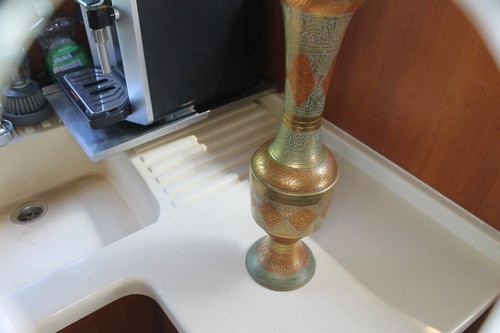 Indische messing vase 35 8 - messing, ca