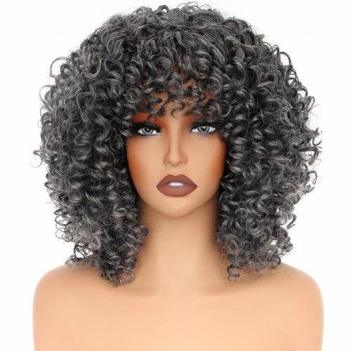 Lockige afro perücke schwarz - afro,