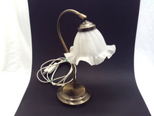 Tischlampe Vintage Nachttischlampe Ikea Tischleuchte Blüte Glas Schirm beweglich