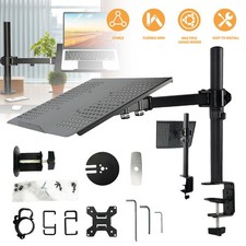 13-32" Tischhalterung Laptop Notebook Ablage Drehba Auflage Rack Monitorhalter