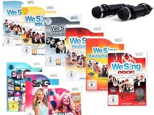 Wii SPIELE- WE SING 1 / 2  DEUTSCHE HITS / LET`S SING 2015 2016 2017 2018 2019