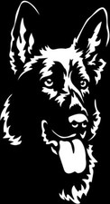 DEUTSCHER SCHÄFERHUND Aufkleber - Autoaufkleber -sticker- Schäferhund Kopf #85