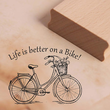 Stempel Fahrrad Life is better