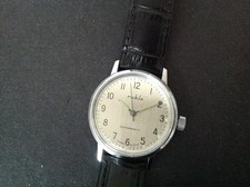 Vintage Ruhla Herren Armbanduhr 35 mm Cal. M24-32 sehr schön ~ 1985