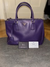 PRADA Galleria Saffiano-Leder Große Tasche Lila