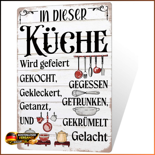 Küchenschild retro wanddeko - retro,