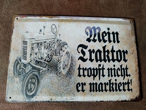 Blechschild mein traktor - mein,