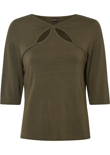 Shirt mit modischen cut outs - shirt,