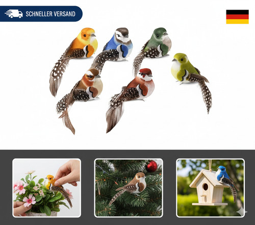 Betessin 5pcs vogel deko - vogel,