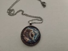 Halskette mit Anhänger Amulett / LÖWE STERNZEICHEN