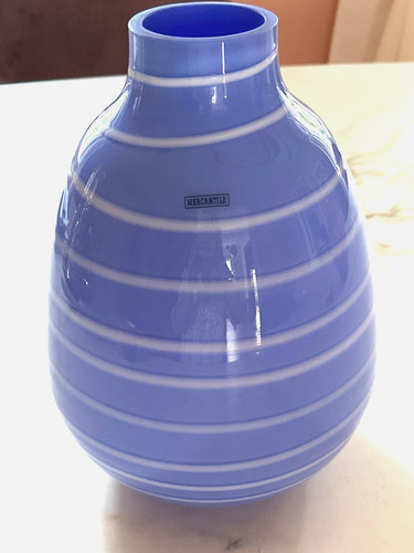 Sehr schöne glasvase - schöne, blau
