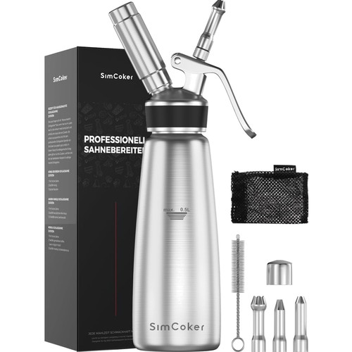 Sahnespender edelstahl 500ml - edelstahl,
