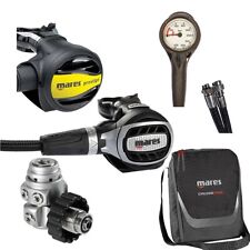 Mares 62x Ultra + Octopus Prestige + Finimeter + Tasche + Inflator - Atemregler