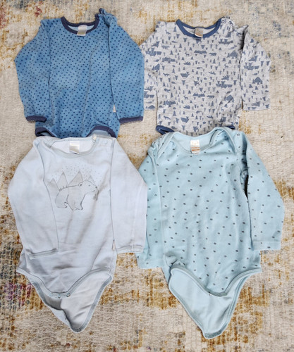 Baby body lang langarm - 4x,