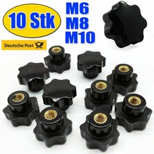 10x M6 M8 M10 Sterngriffmutter