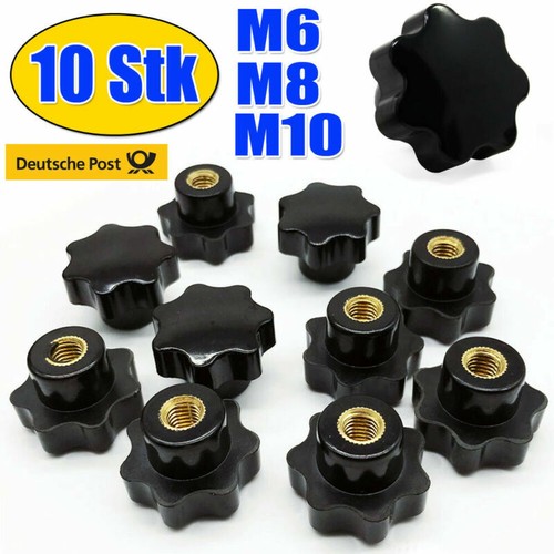 10x m10 sterngriffmutter - m8,