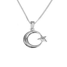 925 Sterling Silber Anhänger Ay Yildiz Türkei Flagge Türkiye Mond Stern  071