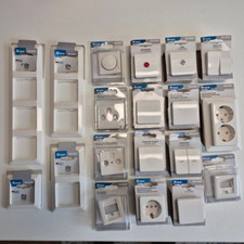 KOPP Milano weiß Dimmer Schalter Steckdose Rahmen Taster Serienschalter  Auswahl