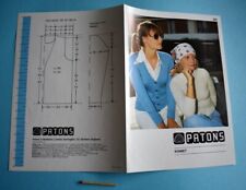 Vintage Strickanleitung Patons Damen Jacke / Weste  Pullover stricken