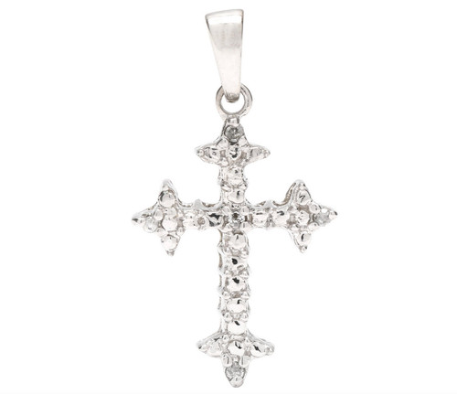 Diamant kreuz anhänger massiv - kreuz,