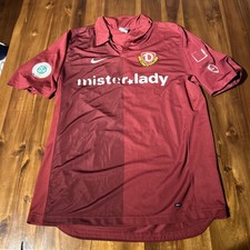 Matchworn SG Dynamo Dresden Trikot NIKE Gr. L ROT #17 Ludwig