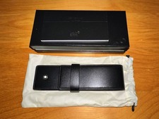 MONTBLANC Meisterstück Siena Ledereteui - 2 Stifte -  schwarz - 14311 -  OVP