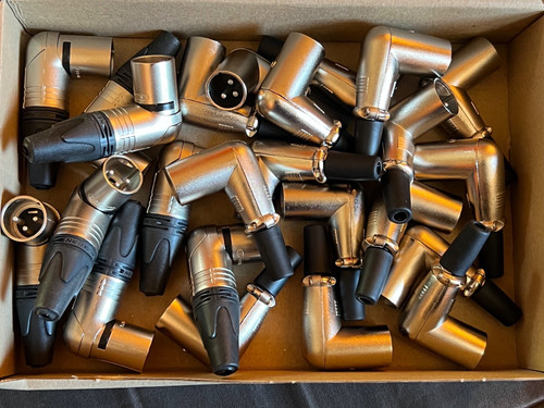 Xlr winkelstecker male - x,