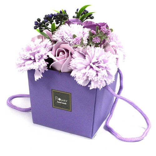 Seifenblumenstrauß lavendel - seifenblumenstrauß,